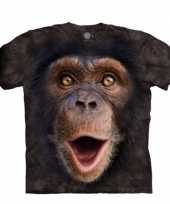 Safari dieren shirts chimpansee jonge aap volwassenen