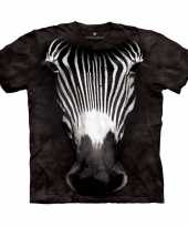 Safari dieren shirts zebra volwassenen