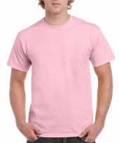 Set 2x stuks goedkope gekleurde shirts licht roze heren maat l 40 52