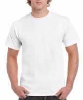 Set 2x stuks goedkope gekleurde t-shirts wit heren maat 2xl 44 56