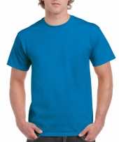 Set 3x stuks goedkope gekleurde shirts saffier felblauw heren maat s 36 48