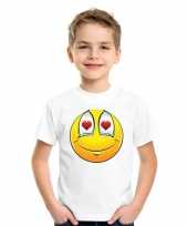 Smiley t-shirt verliefd wit kinderen