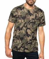 Soldaten leger verkleedkleding camouflage shirt heren