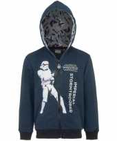 Stormtrooper sweatshirt jongens donkerblauw