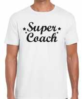 Super coach cadeau t-shirt wit heren