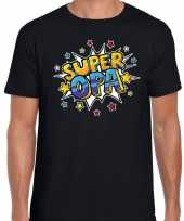 Super opa cadeau t-shirt zwart heren 10191715