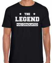 The legend has graduated cadeau t-shirt zwart heren