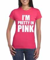 Toppers i am pretty pink shirt roze dames
