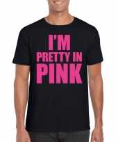 Toppers i am pretty pink shirt zwart heren