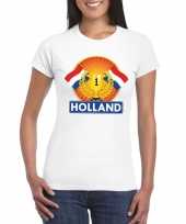 Wit holland supporter kampioen shirt dames
