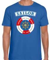 Zeeman sailor verkleed t-shirt blauw heren
